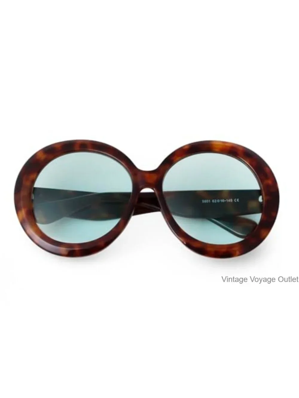 Oversized Round Plastic Sunglasses for Women UV400 Retro Circle Frame